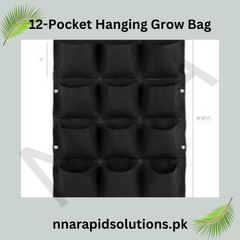 WallGrow 12-Pocket Hanging Grow Bag 24x36 Inch for Lush Vertical Gardens