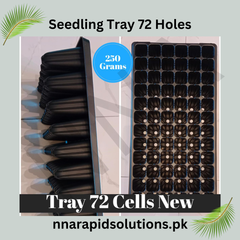 72-Hole Seedling Tray in Pakistan Reusable Plastic Nursery Tray for Gardening & Plant Propagation