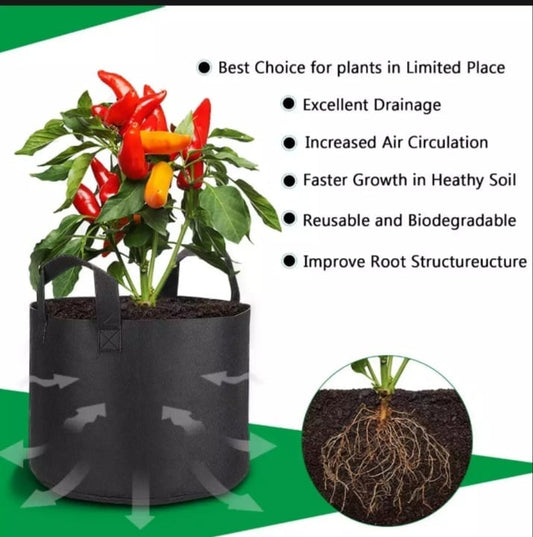 MegaRoot 40 Gallon Grow Bag  Heavy-Duty Fabric Planter for Large Roots, Trees & Bulk Vegetable Growing