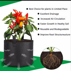MegaRoot 40 Gallon Grow Bag  Heavy-Duty Fabric Planter for Large Roots, Trees & Bulk Vegetable Growing