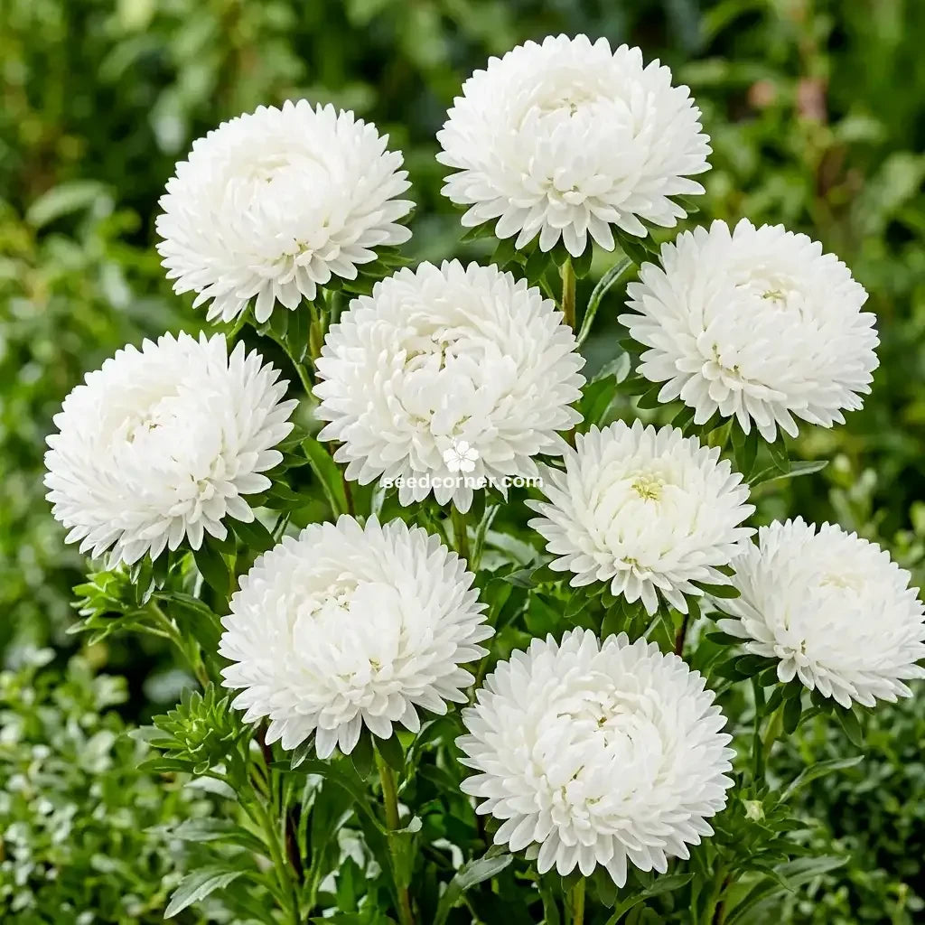 Aster Princess White Seeds in Pakistan  Elegant Seasonal White Flowering Plants