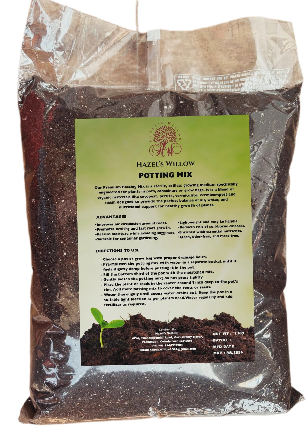 Imported Soil Mix (1 kg)  Premium Blend for Healthy Plant Growth