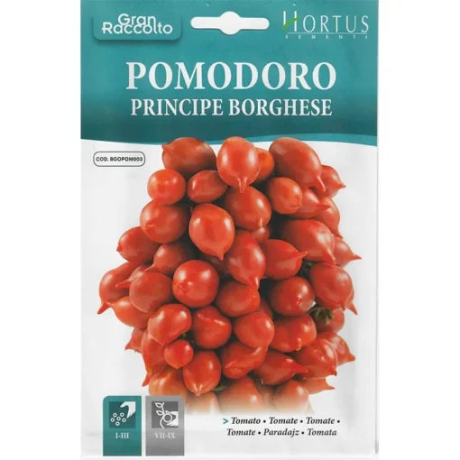 Pomodoro Principe Borghese Seeds – Italian Heirloom Tomato for Drying & Cooking