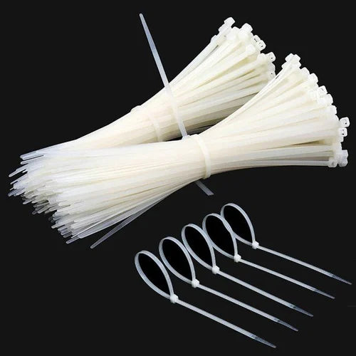 100 Pieces Nylon Cable Ties  2.5 x 150mm (Self-Locking)