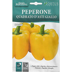 Peperone Quadrato D’Asti Giallo Seeds – Italian Yellow Sweet Bell Pepper