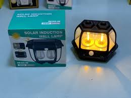 Solar Induction Wall Lamp with 2 Bulbs HW 669-2W (28W | 1200mAh)  Outdoor Motion Sensor Light