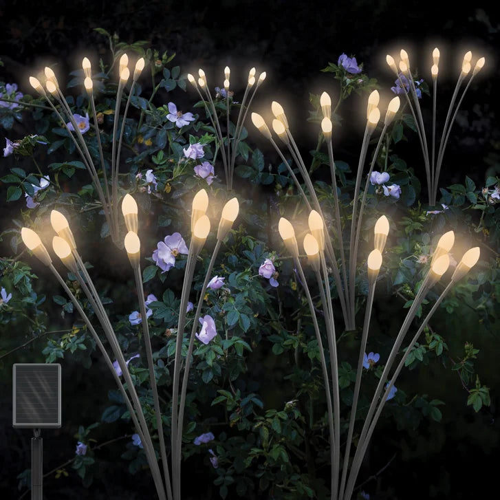 Solar Light  Energy-Saving, Bright & Weather-Resistant Outdoor Lighting (Crystal Flowers Design)