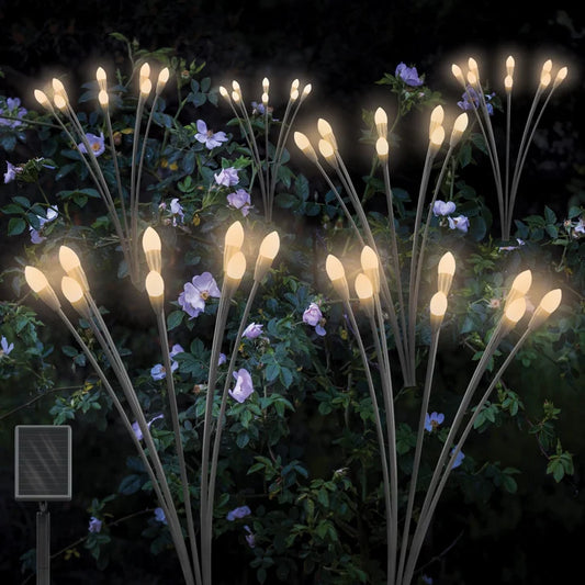 Solar Light  Energy-Saving, Bright & Weather-Resistant Outdoor Lighting (Crystal Flowers Design)