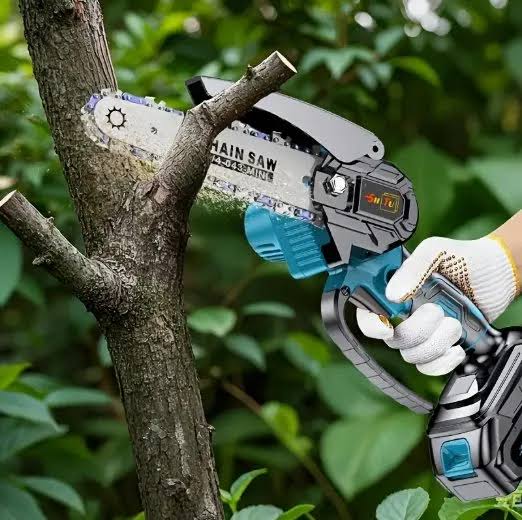 Rechargeable Chainsaw  Cordless Electric Tree Cutter | Home & Garden Tools