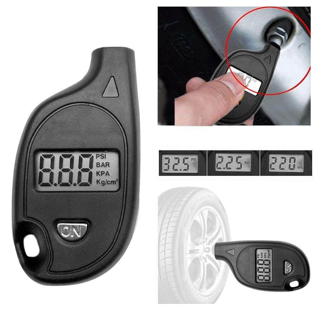 Tire Pressure Checking Keychain  Mini Air Pressure Gauge for Car & Bike Tires