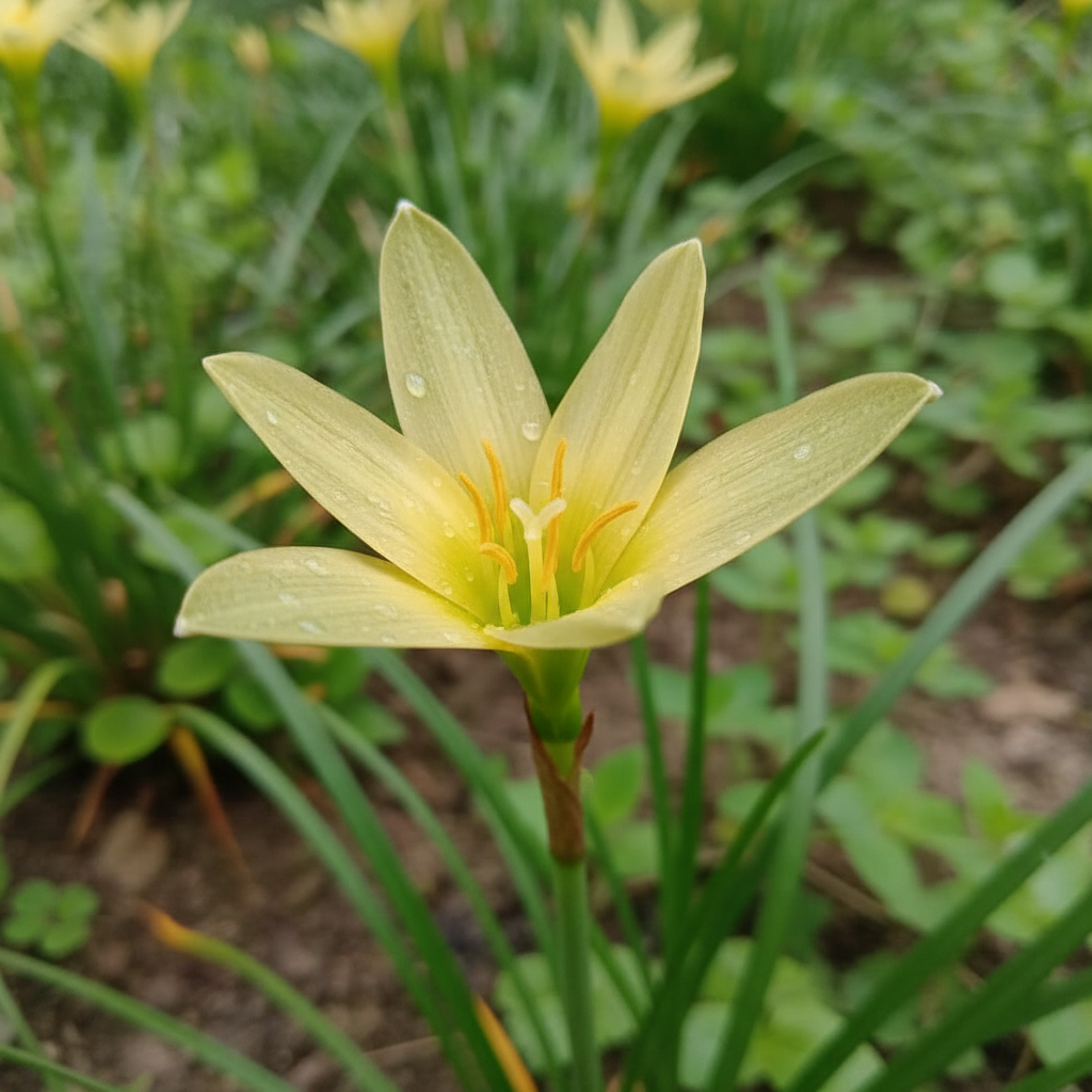 Rain Lily Hybrid Miss Olive – Soft Yellow-Olive Premium Bulb