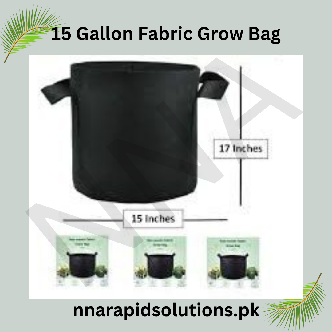UltraGrow 15 Gallon Fabric Grow Bag  Best for Large Vegetables, Bushy Plants & Dwarf Fruit Trees