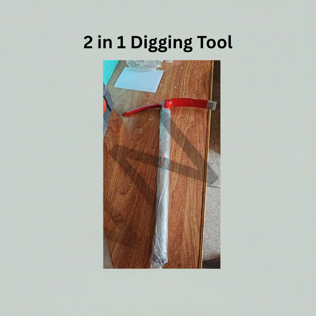 2-in-1 Digging Tool – Heavy Duty Genti (Pickaxe & Hoe)